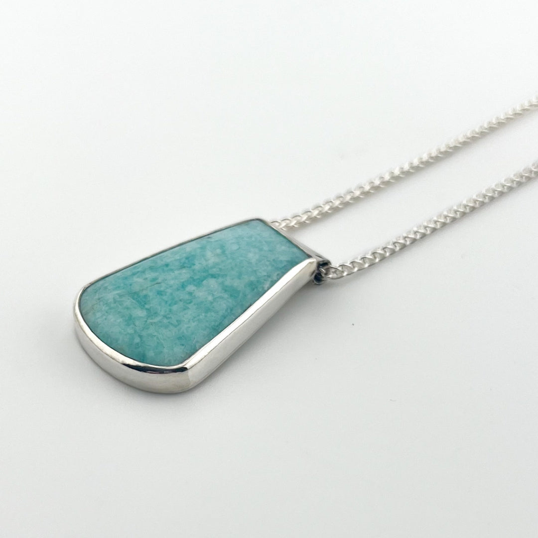 Amazonite Silver Necklace