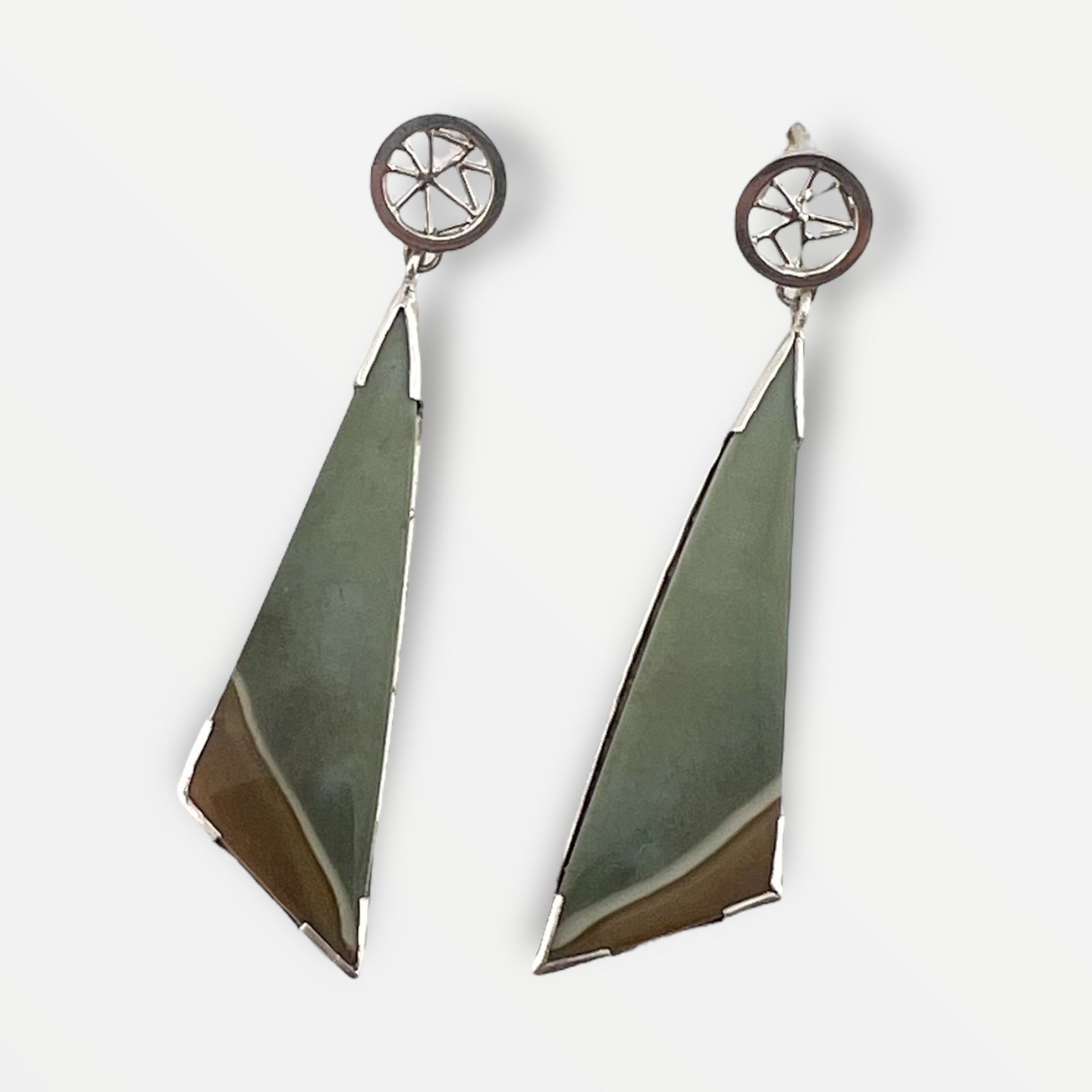Landscape Jasper Dangle Earrings
