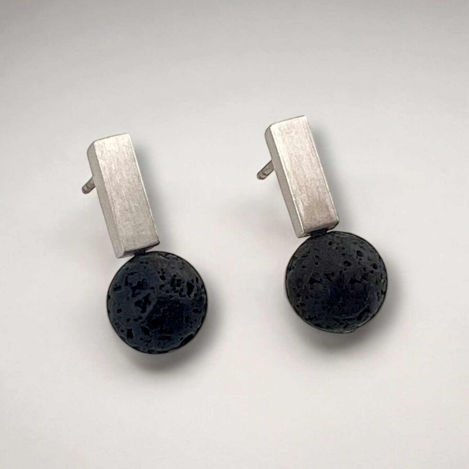Lava Brick Earrings
