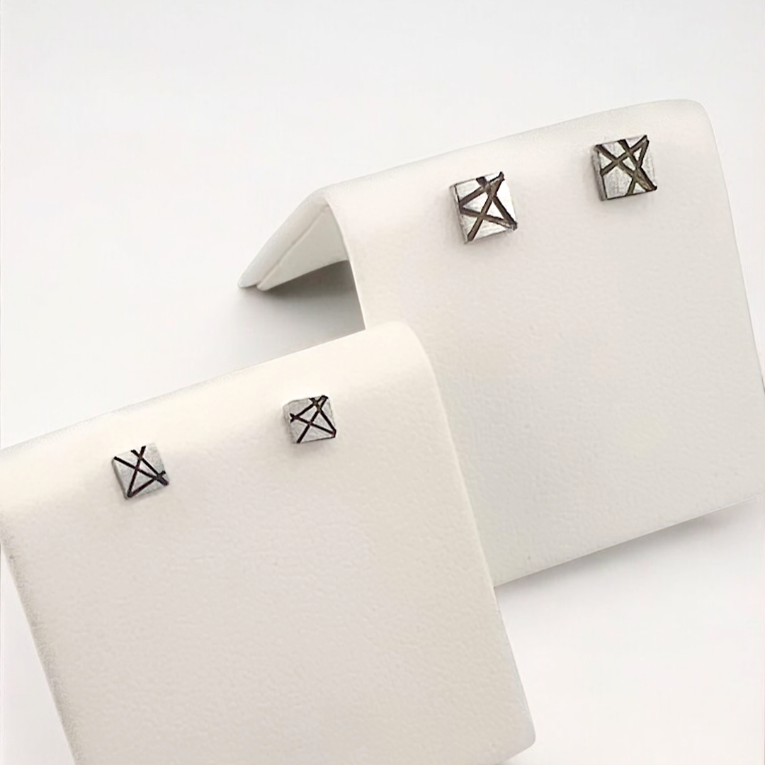 Modern Square Stud Earrings