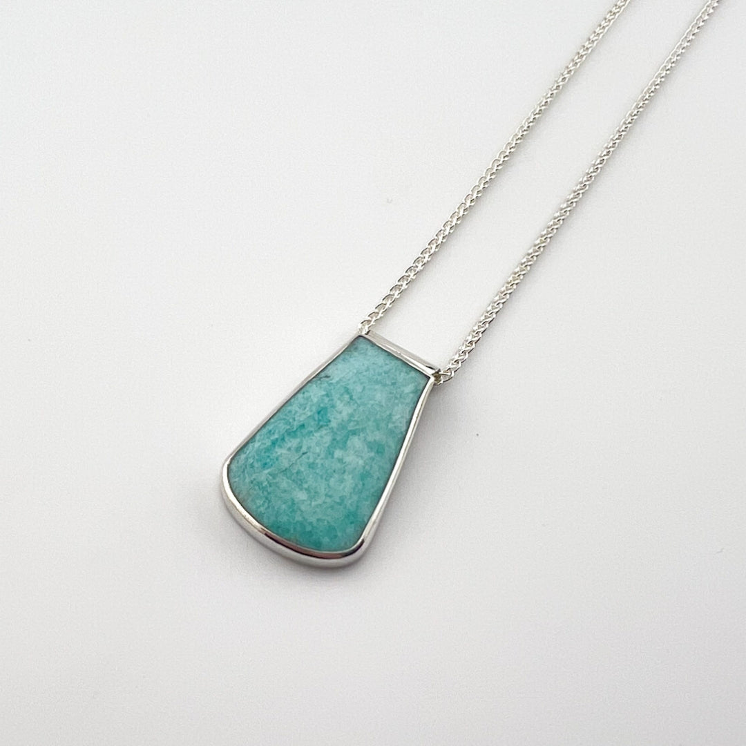 Amazonite Silver Necklace