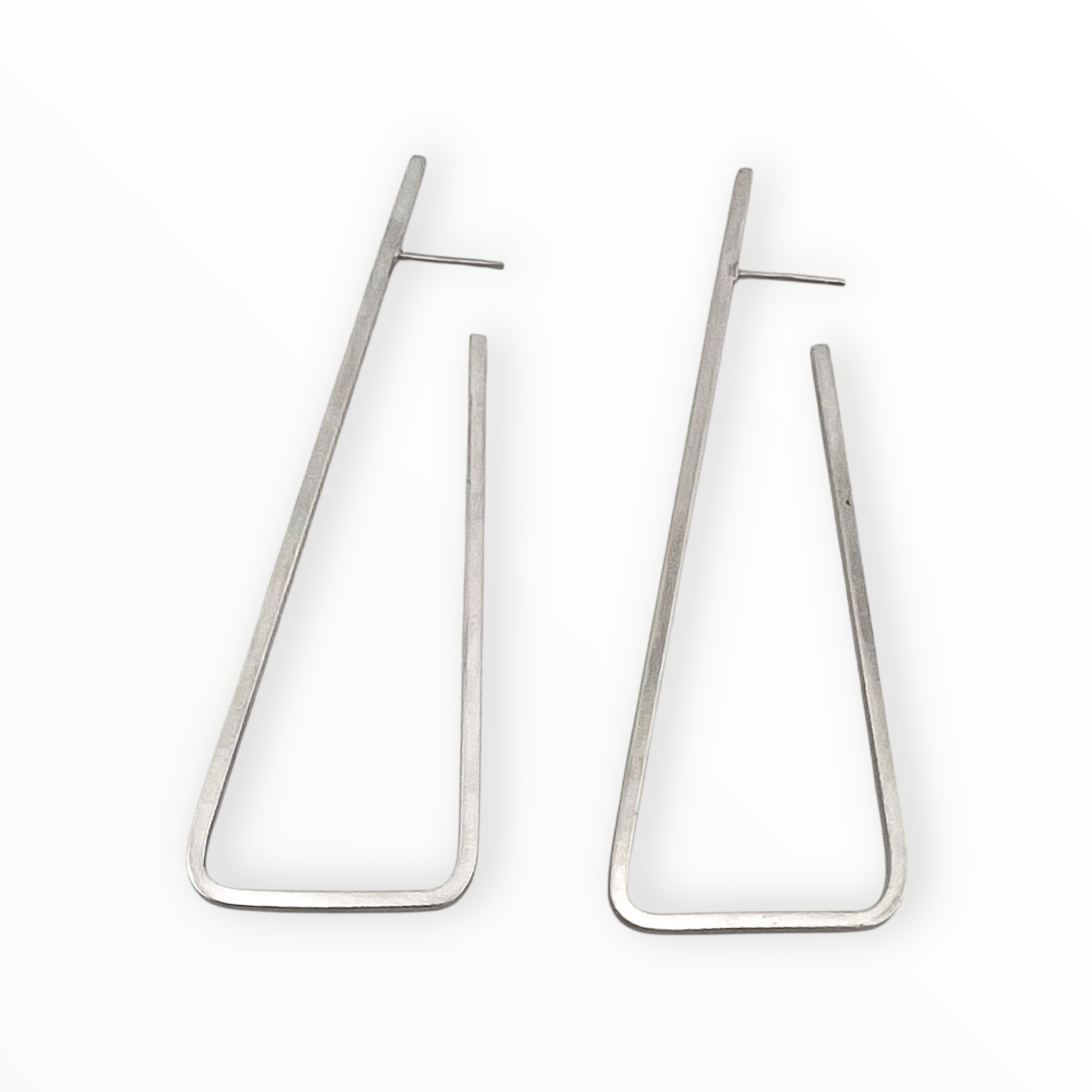 Geometric Long Hoop Earrings