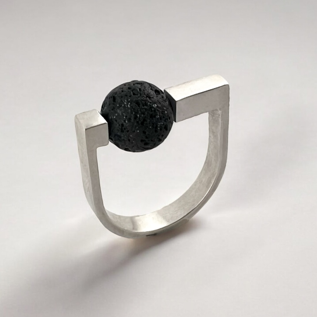 Lava Ball Fidget Ring