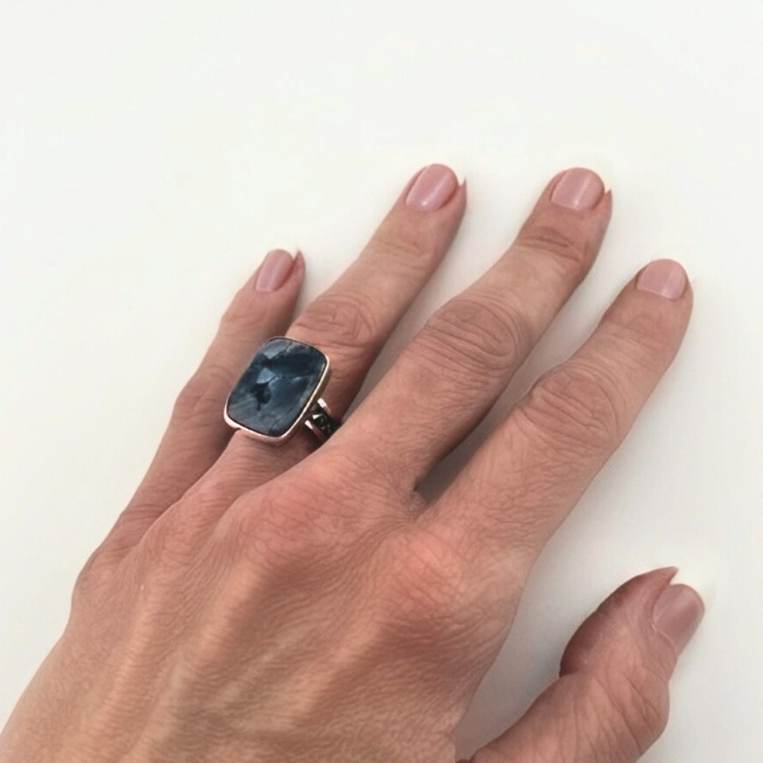Pietersite Silver Ring